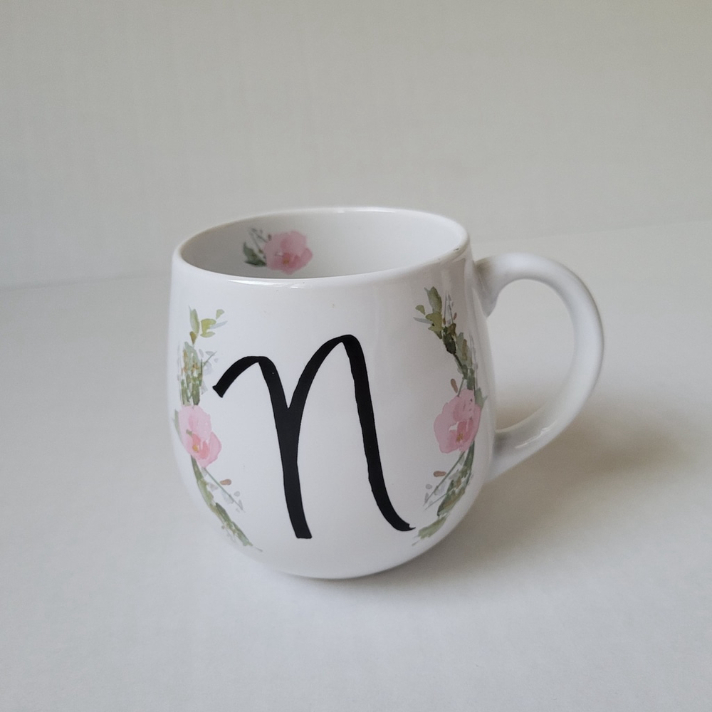 Prima Design - Gorgeous N, Pink Rose Coffee Tea Cocoa Mug